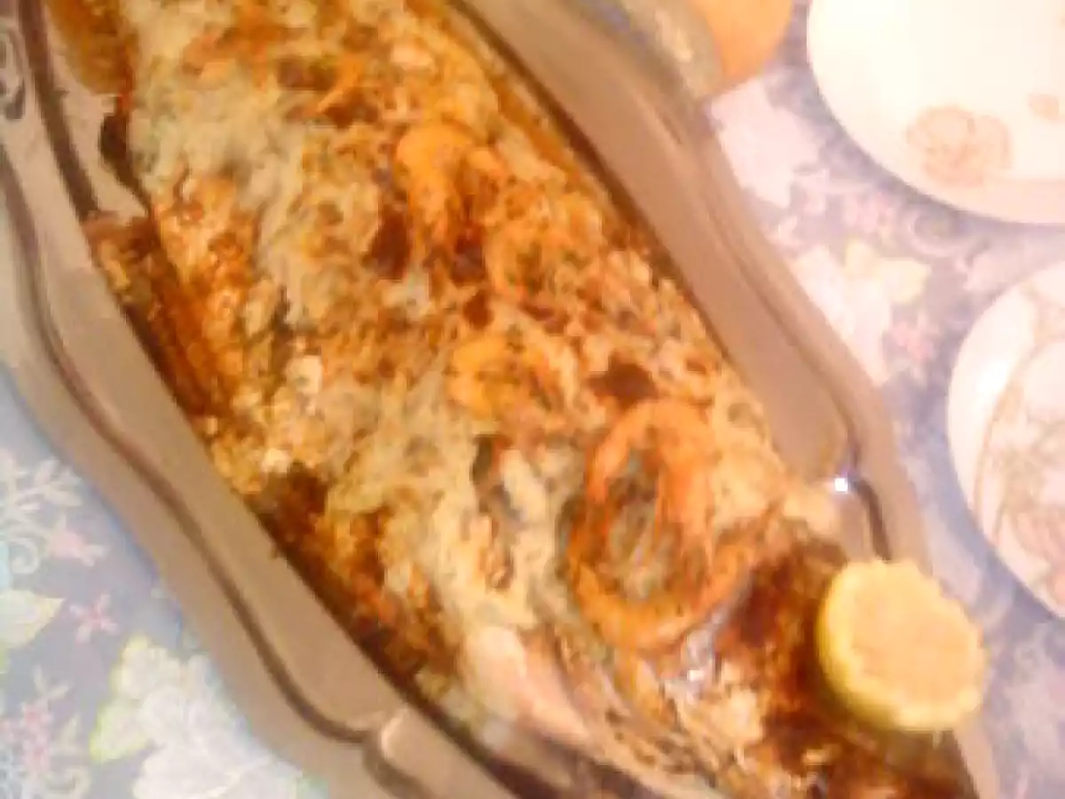 Bar à la charmoula et sa sauce blanche aux crevettes et champignons