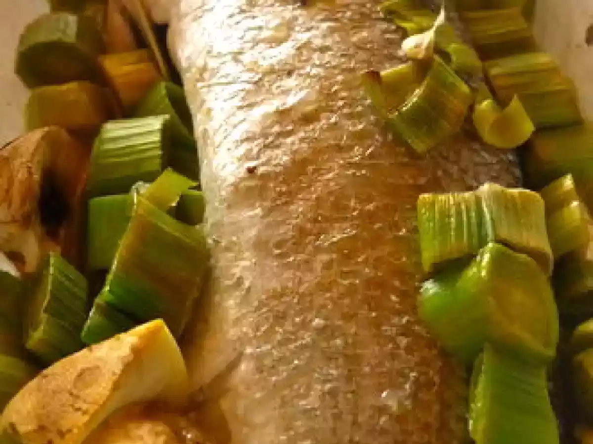 Bar en papillote de légumes