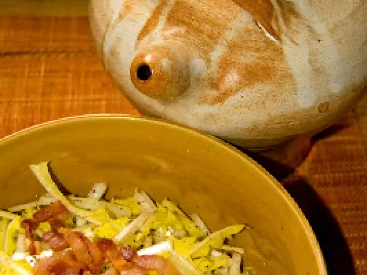 Barbe de capucins aux lardons diététique