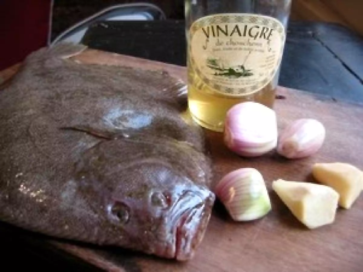Barbue au gingembre et au vinaigre d'hydromel
