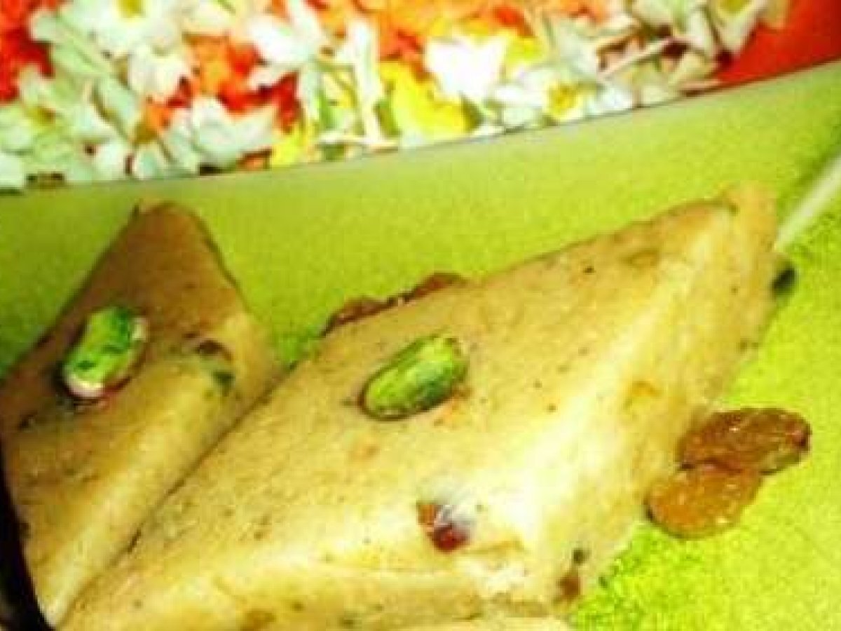 Barfi Dessert Indien Indian Recipe Barfu Recette Ptitchef