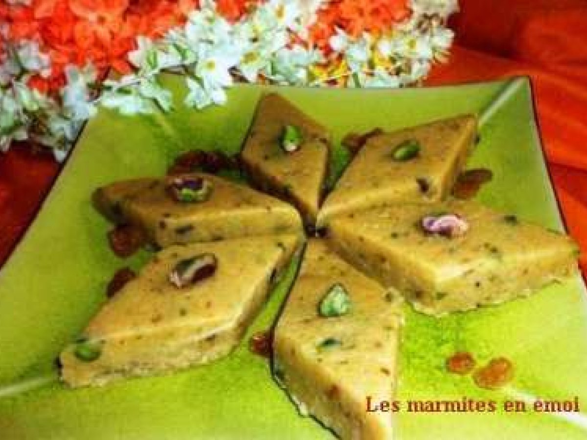 Barfi Dessert Indien Indian Recipe Barfu Recette Ptitchef