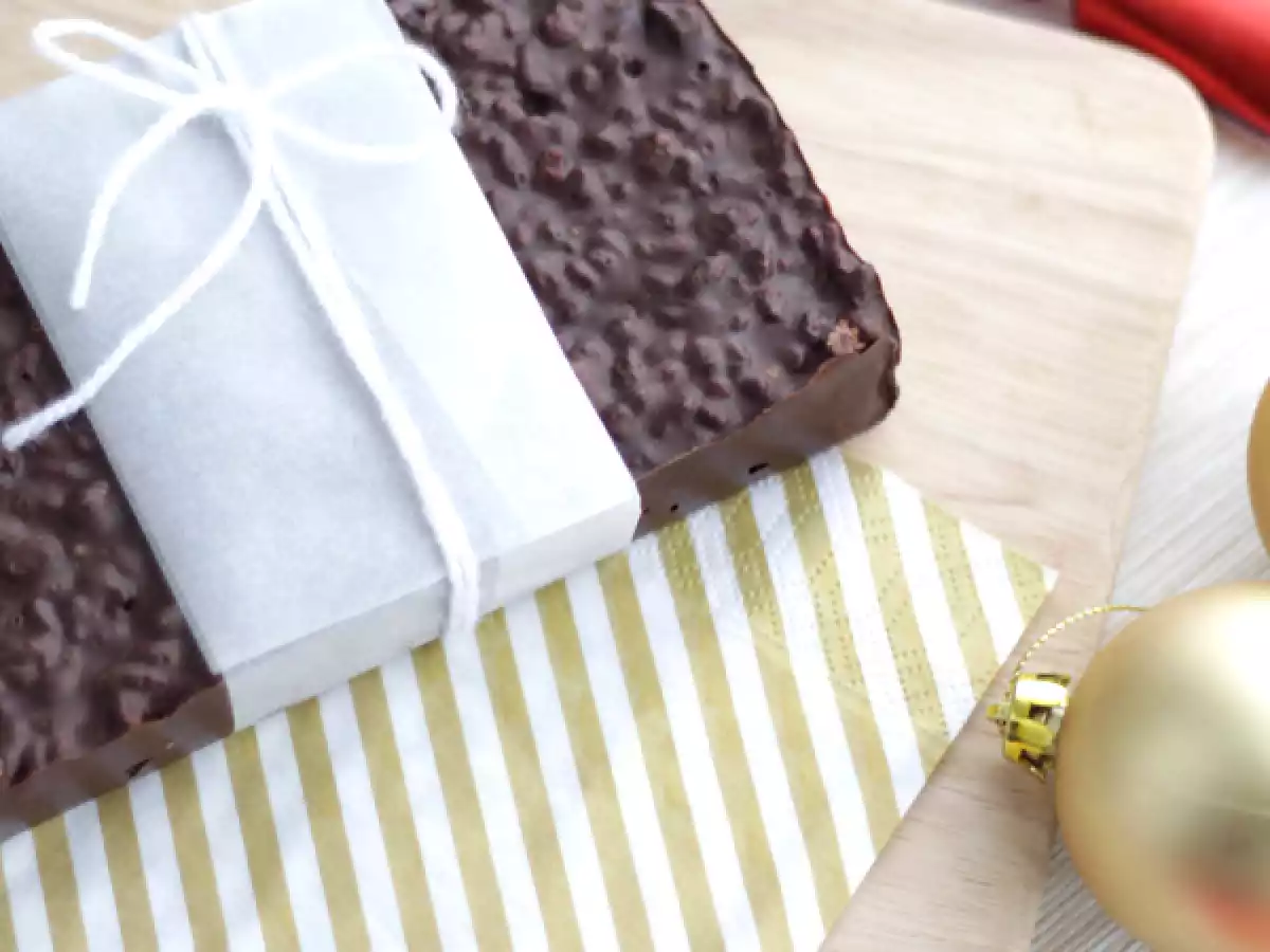 Barre de riz soufflé au chocolat