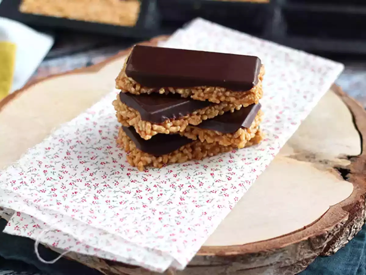 Barres de céréales au riz soufflé et chocolat - photo 4