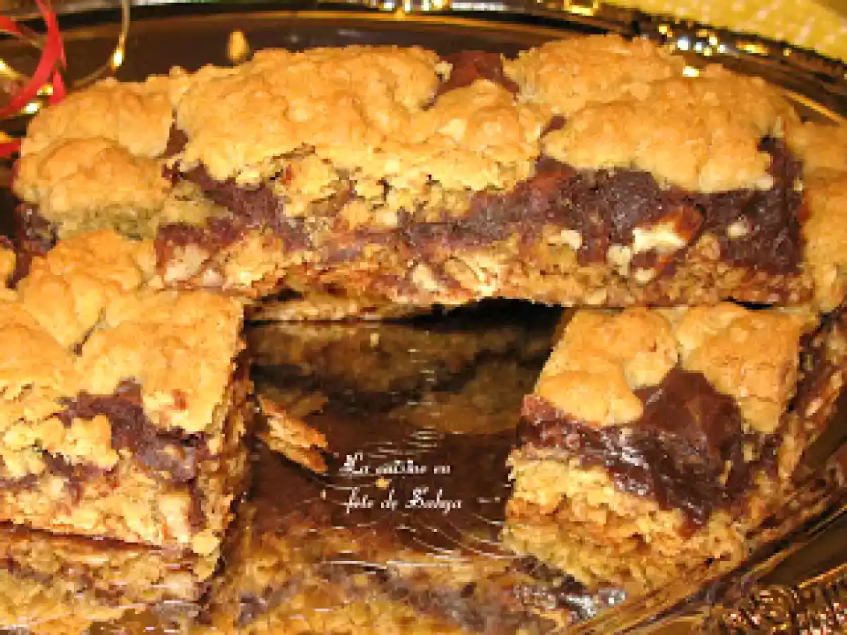 Barres décadentes au fudge et au gruau