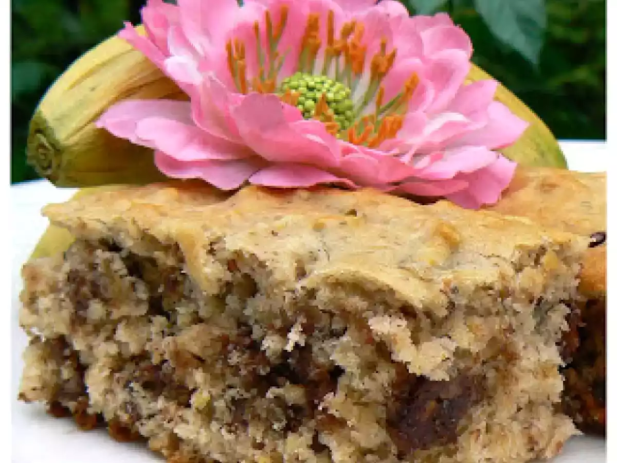 Barres muffins aux bananes, pacanes et chocolat