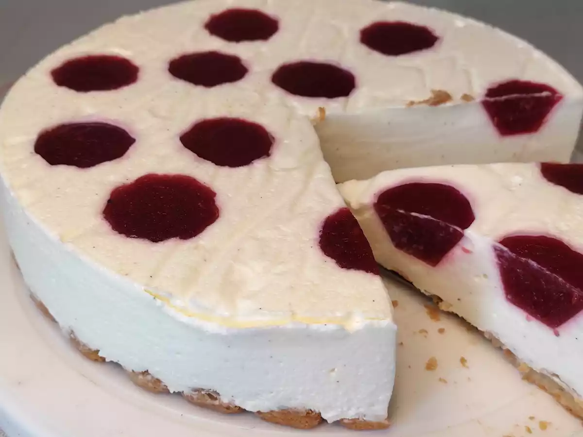 Bavarois à la framboise et vanille, léger, facile et sans cuisson - photo 2