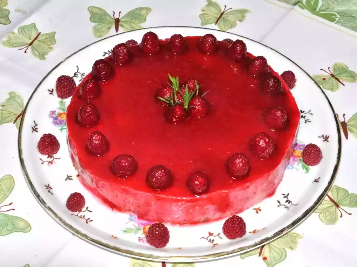 Bavarois à la framboise (IG bas)