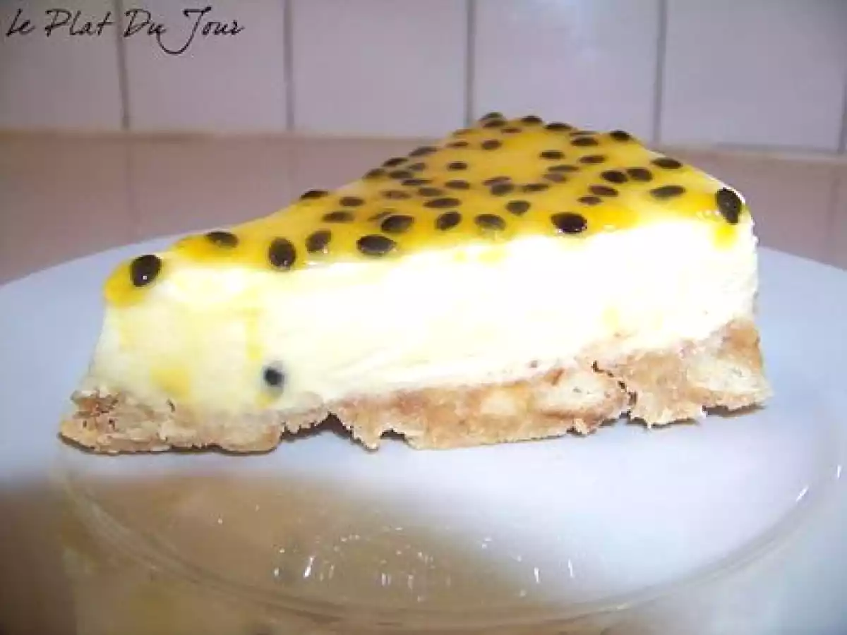 Bavarois au chocolat blanc, noix de coco et fruit de la passion - photo 2