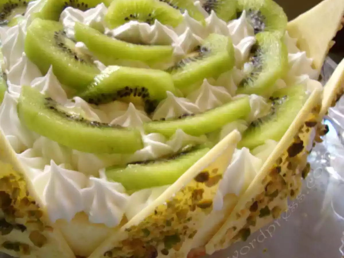 Bavarois au citron kiwi pour Kaouther
