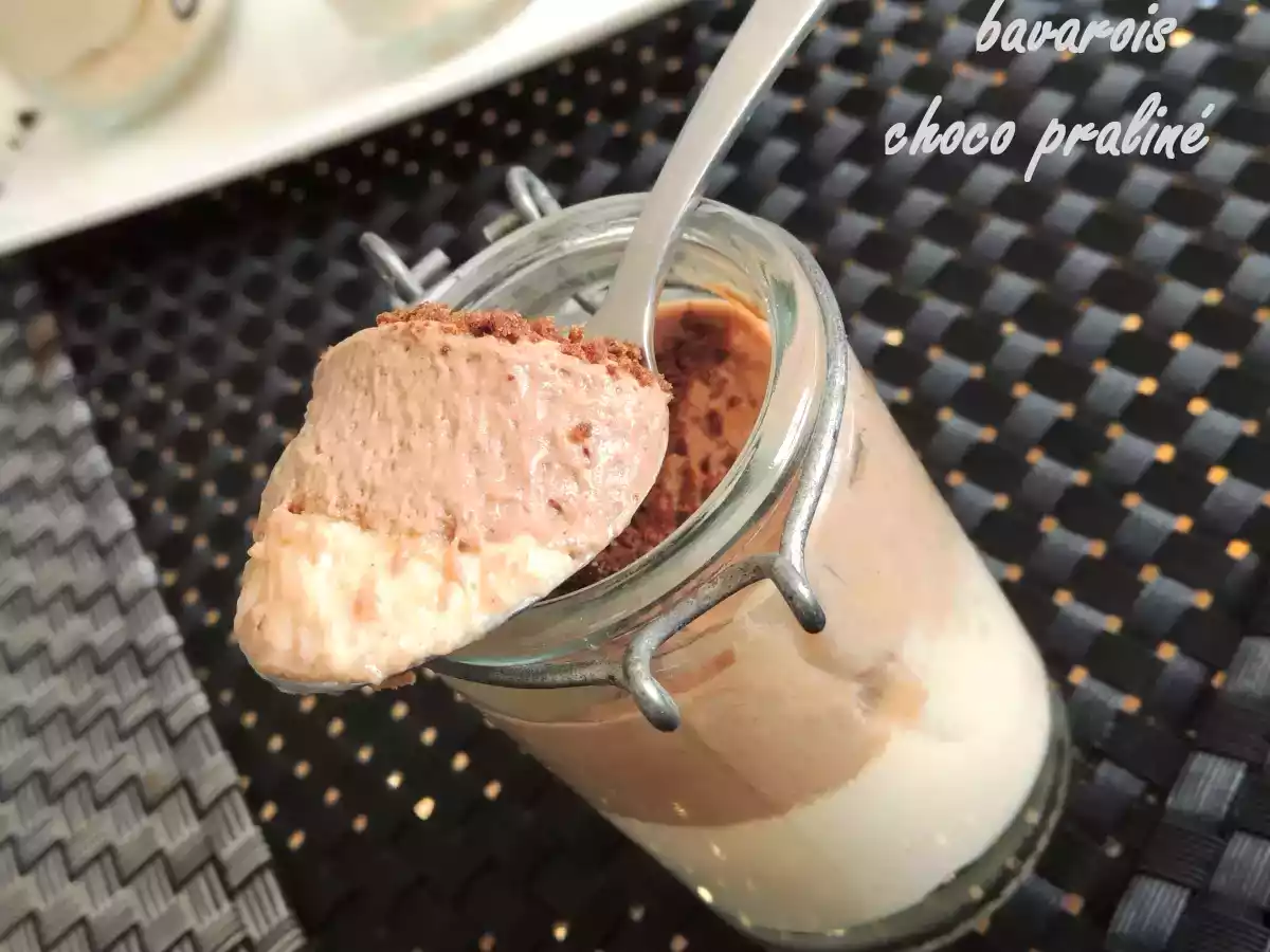Bavarois chocolat & praliné en verrines - photo 2