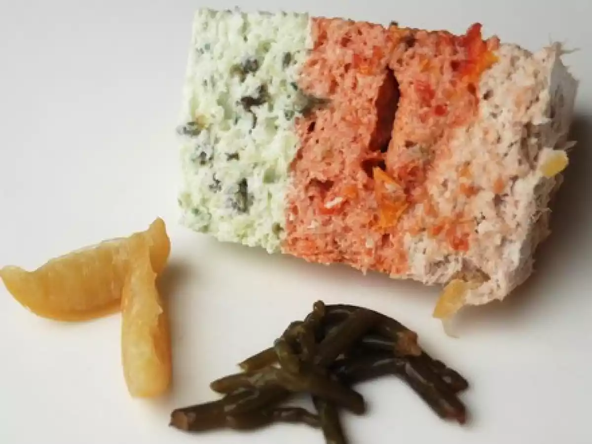 Bavarois concombre/citron confit, thon/salicornes/tomates - photo 3