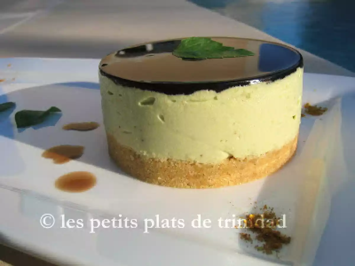 Bavarois d'avocat sur croustillant de tuc et miroir balsamique - photo 2