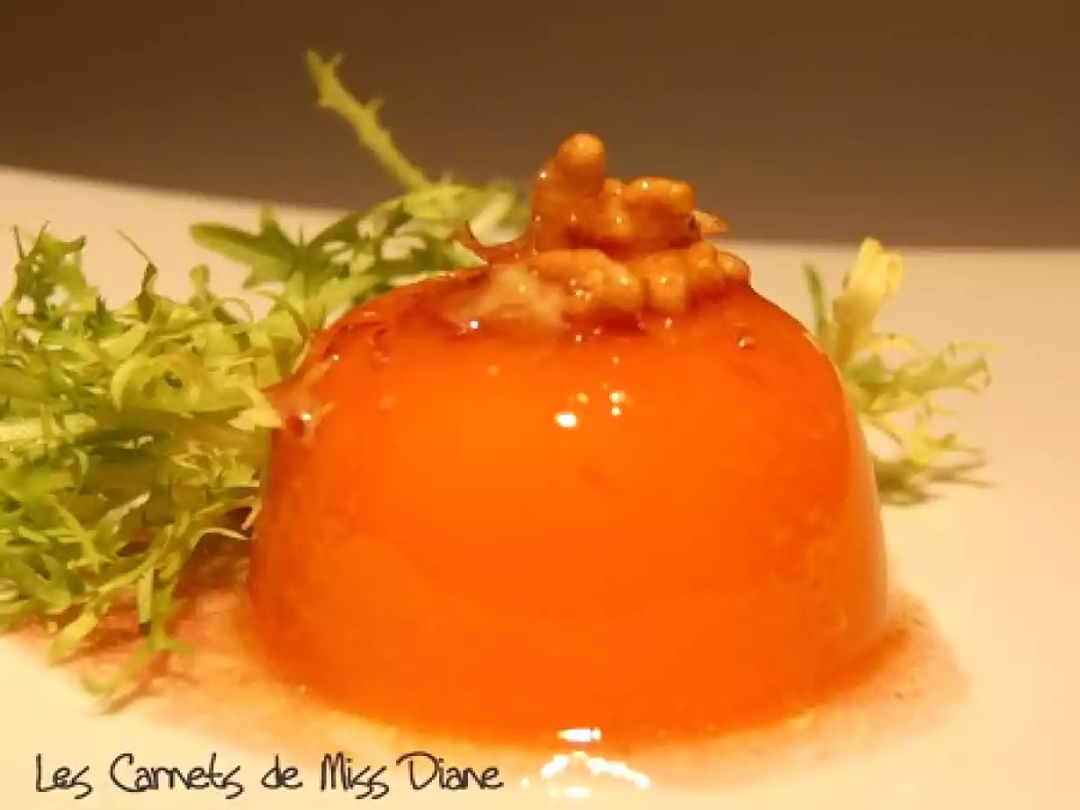Bavarois de carottes à l'agar-agar
