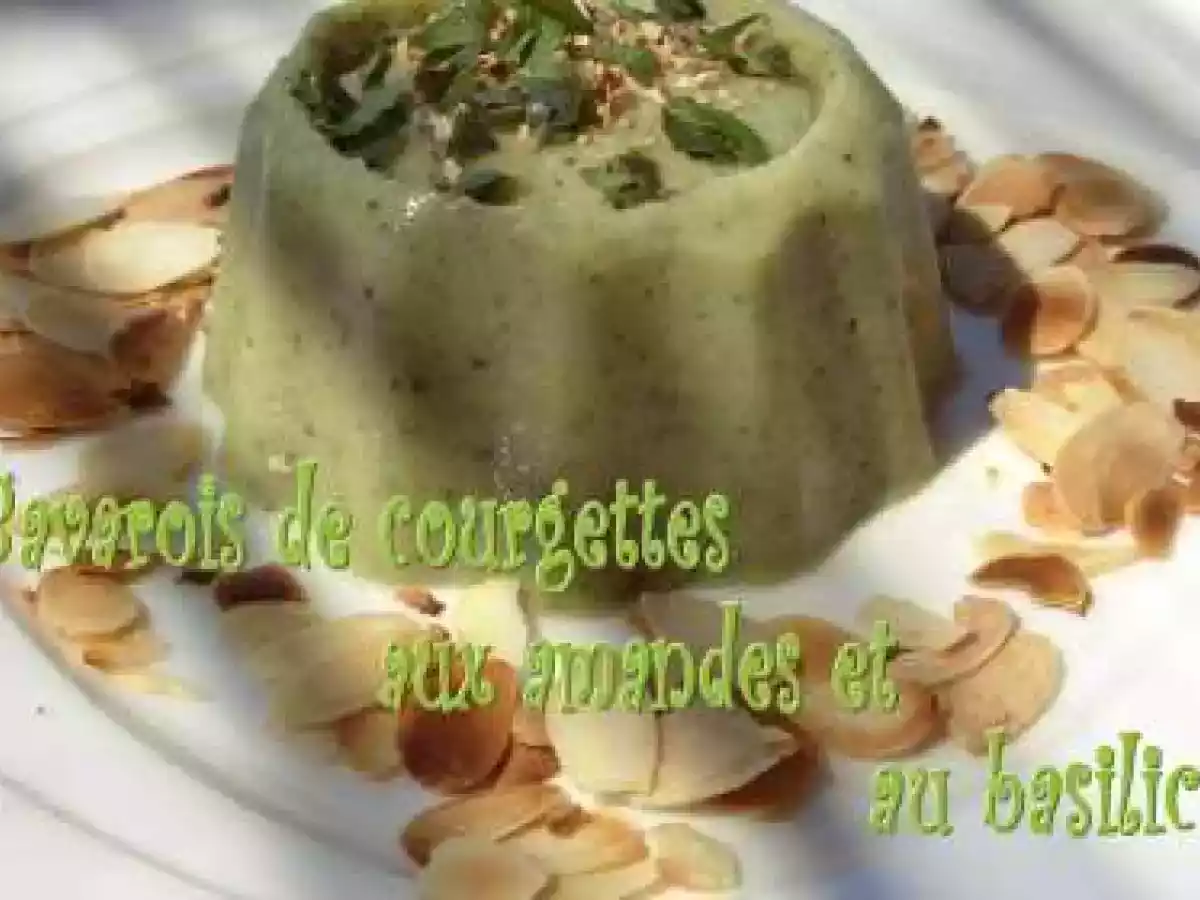 Bavarois de courgettes aux amandes et au basilic - photo 2