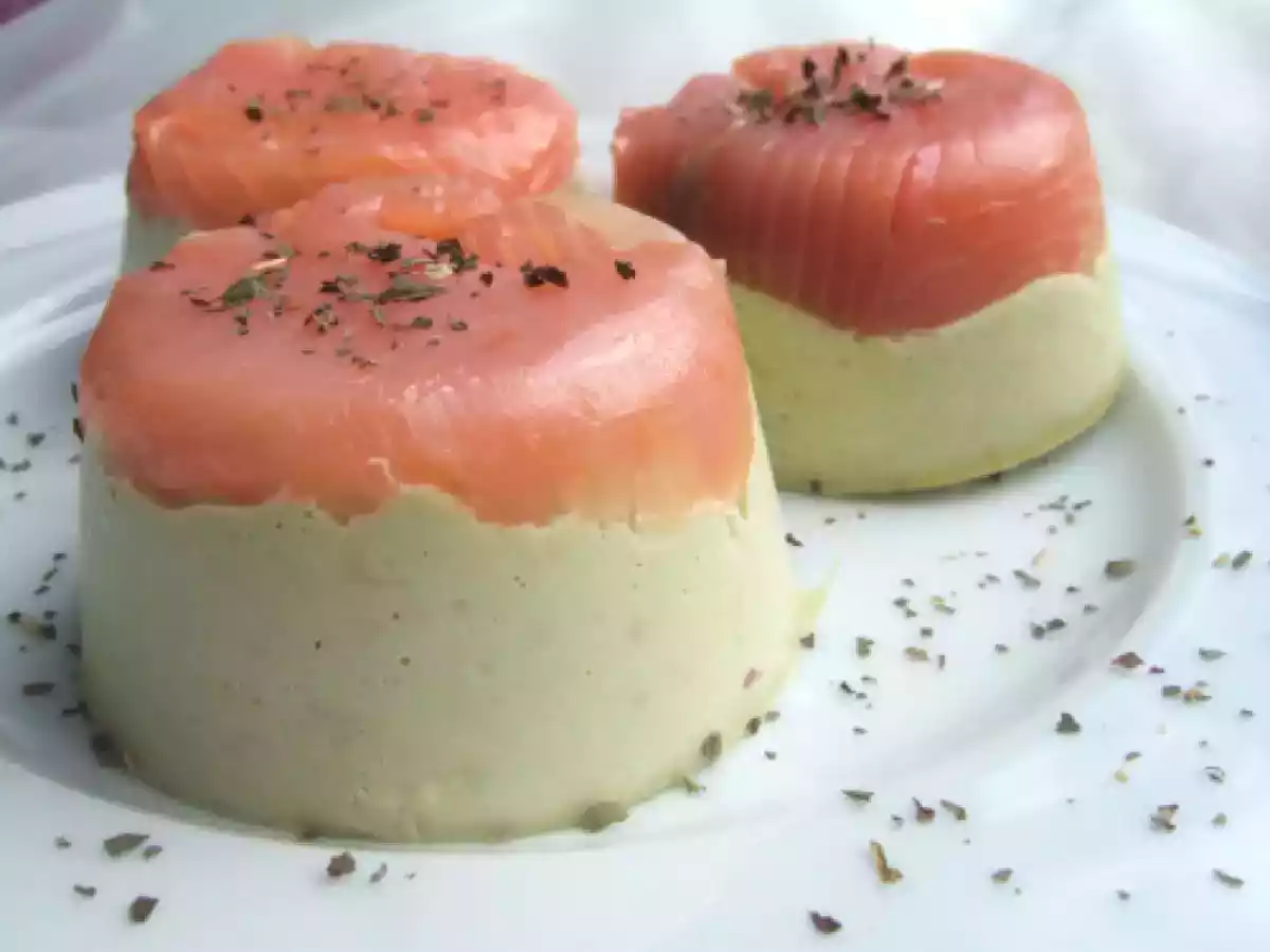 Bavarois de pois cassés au saumon fumé - photo 2