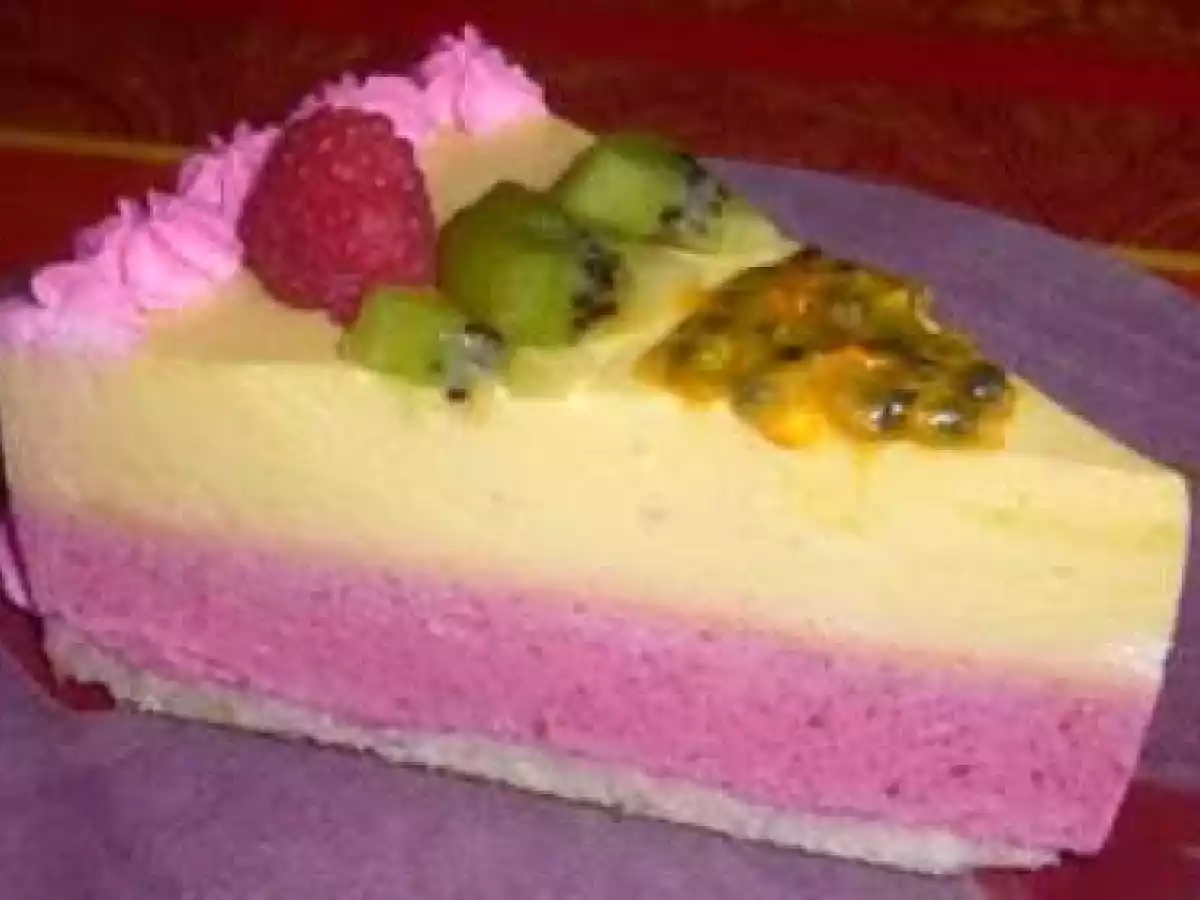 Bavarois Framboises et Fruits exotiques