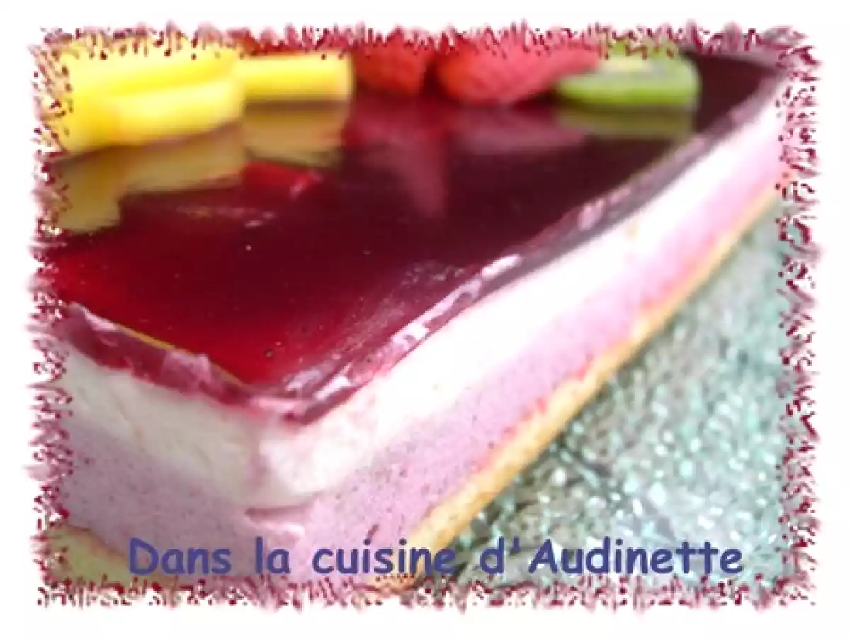 Bavarois fruits exotiques et fruits rouges