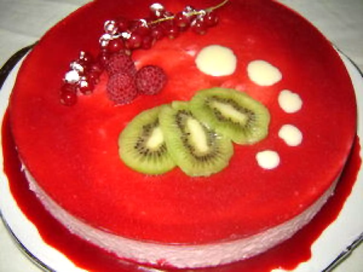 Bavarois inspiré par les parfums de l'Ispahan