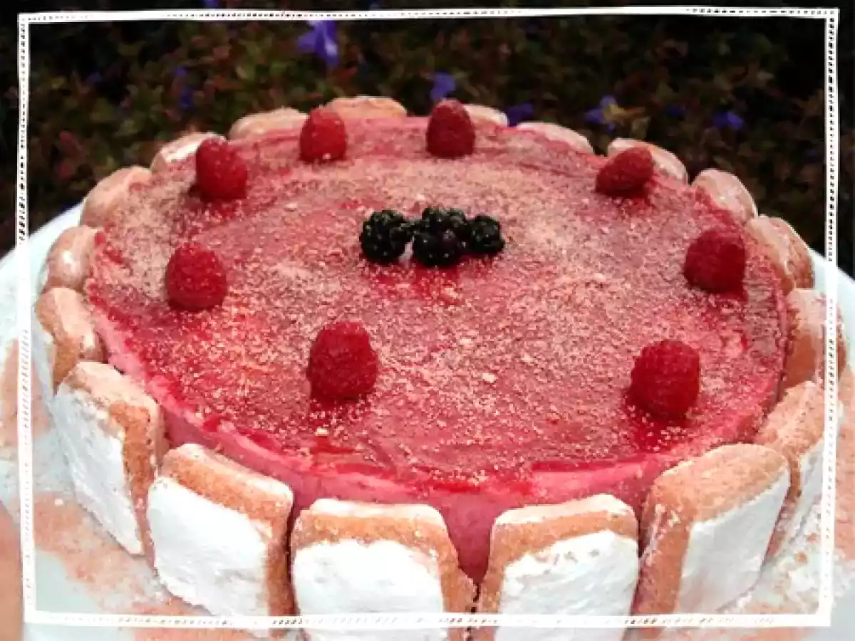 Bavarois mûre/framboise