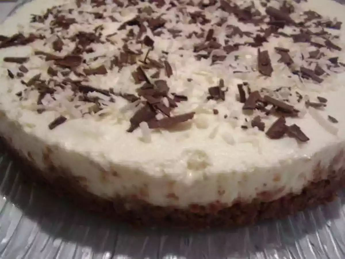 Bavarois noix de coco-praliné.