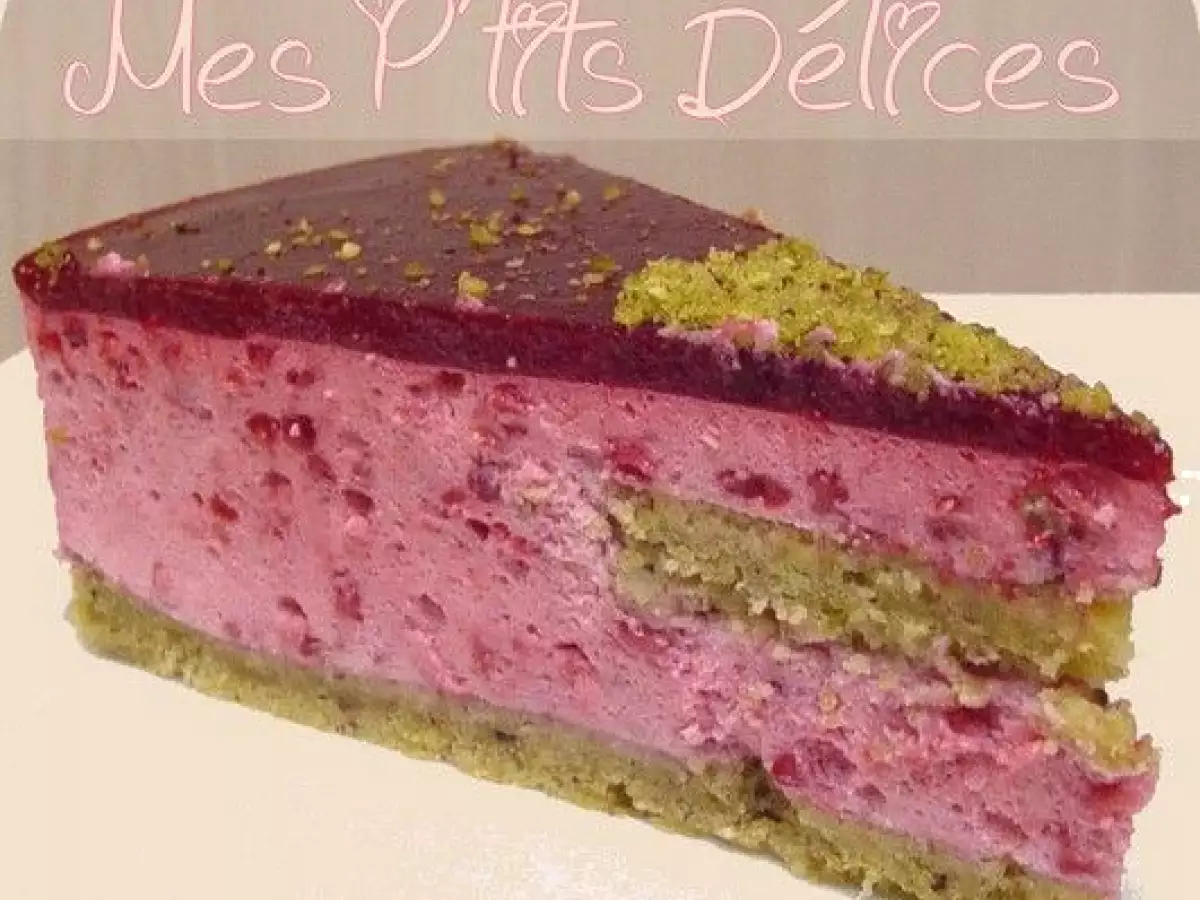 Bavarois Pistache-Framboise version St-Valentin - photo 2