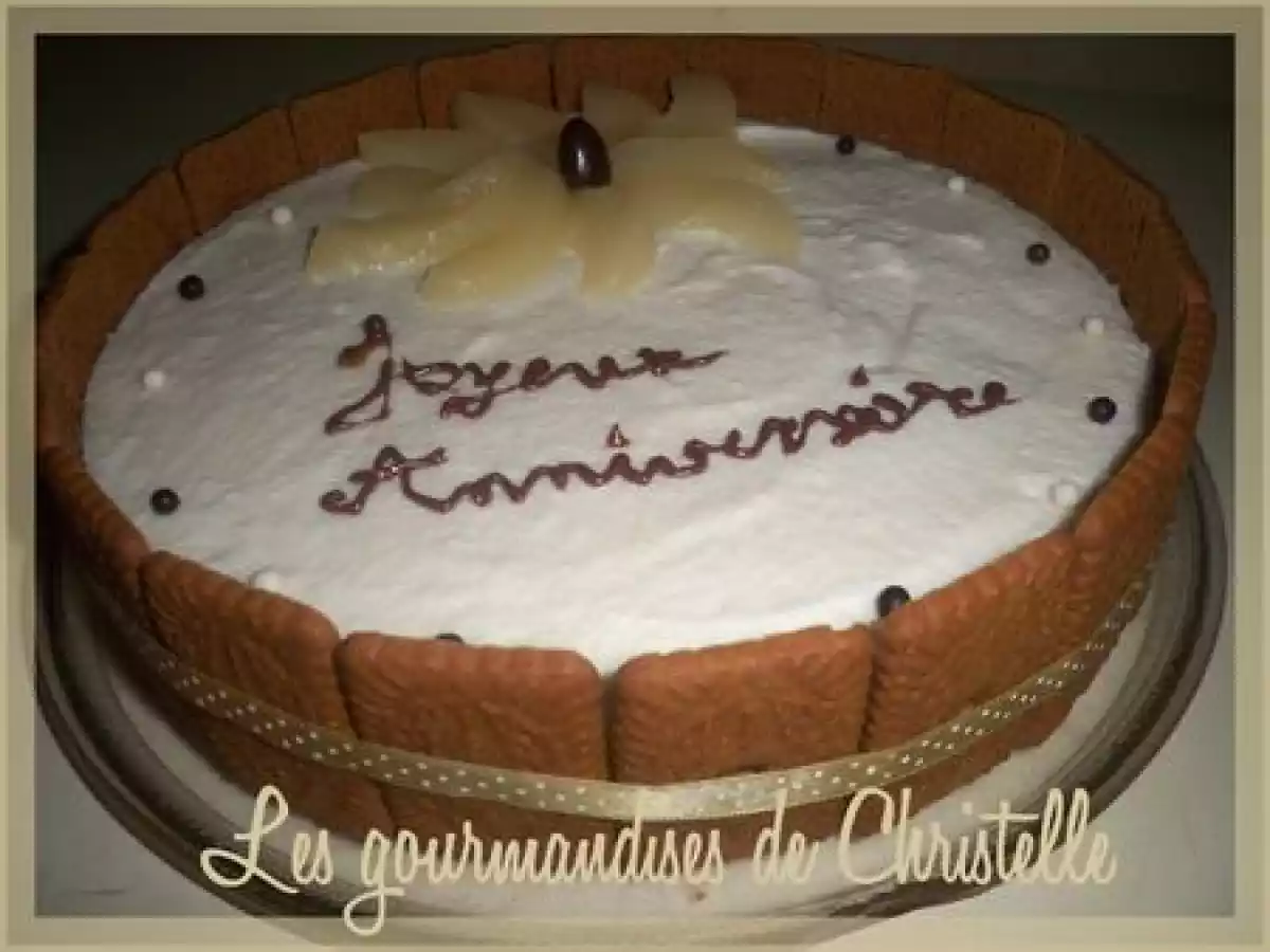 Bavarois poire-caramel