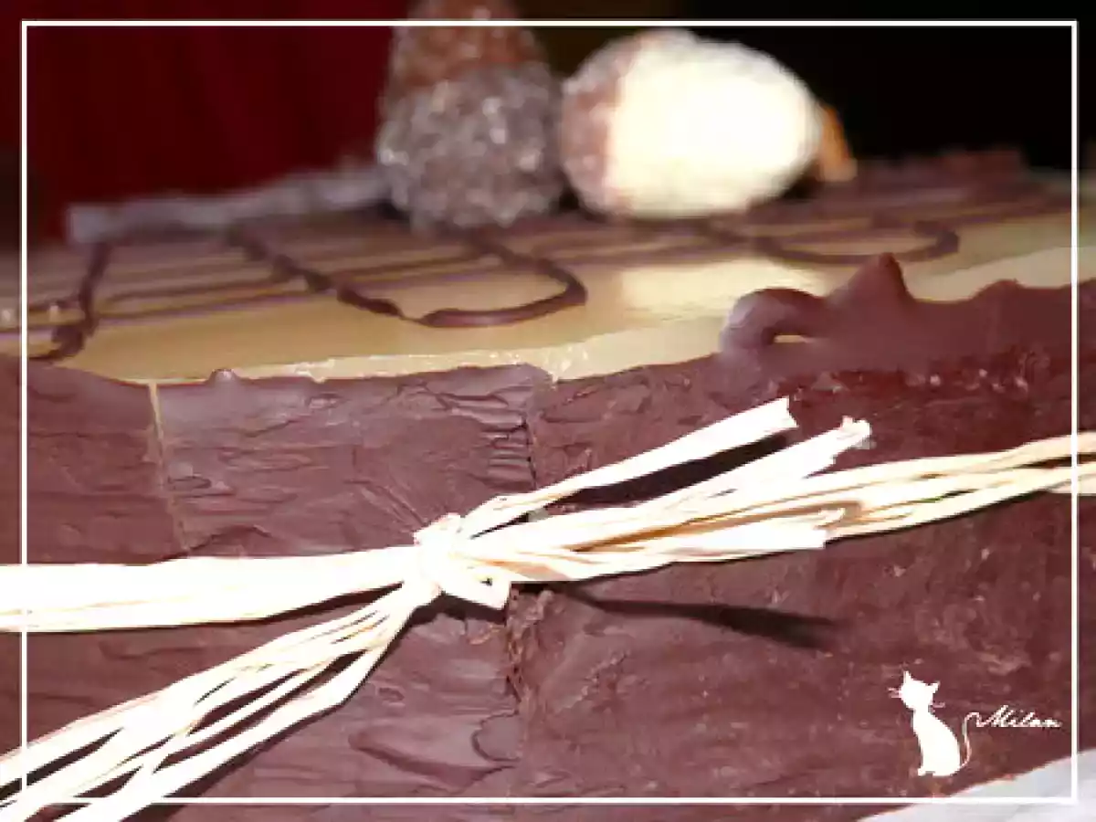 Bavarois poire-chocolat