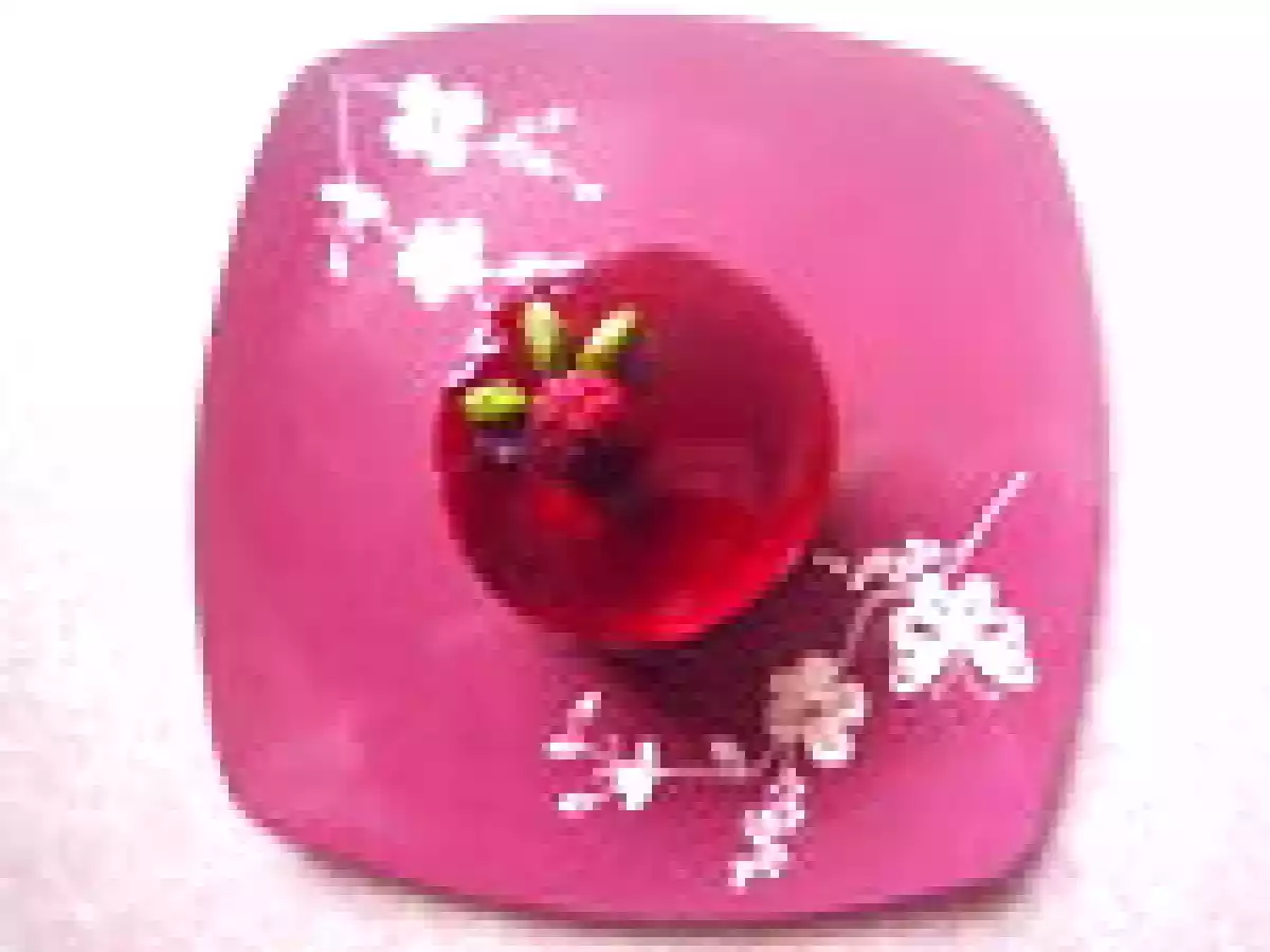 Bavarois pomme mûres