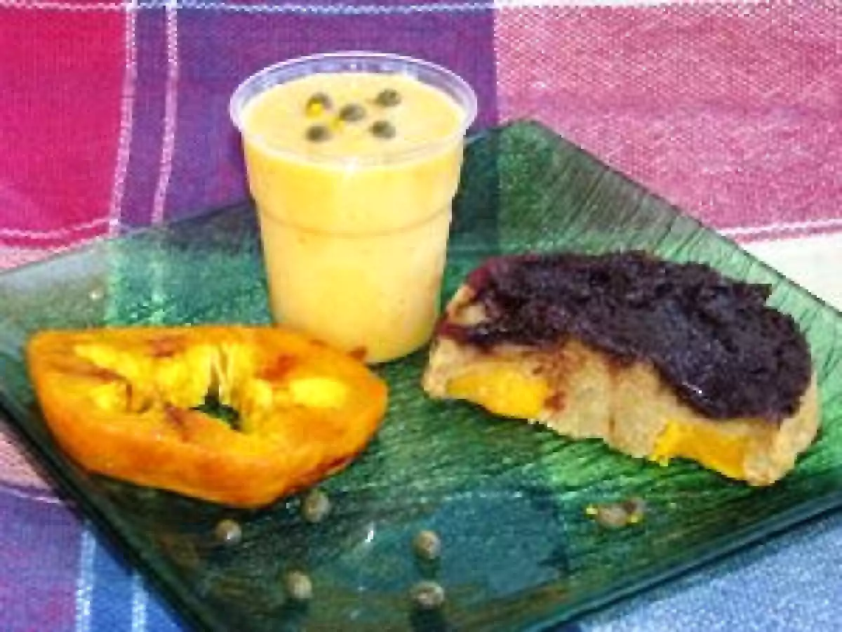 Bavaroise à la papaye et son biscuit chocolaté - photo 3