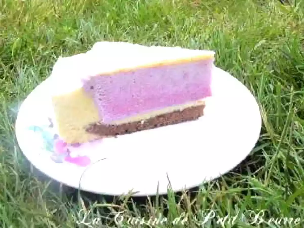 Bavaroise aux fruits rouges et à la pêche