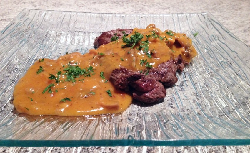 Bavette sauce chasseur Recette Ptitchef