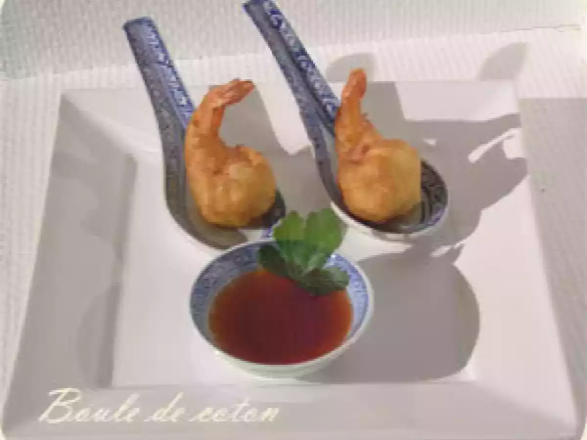 Beignets de crevette sauce aigre douce