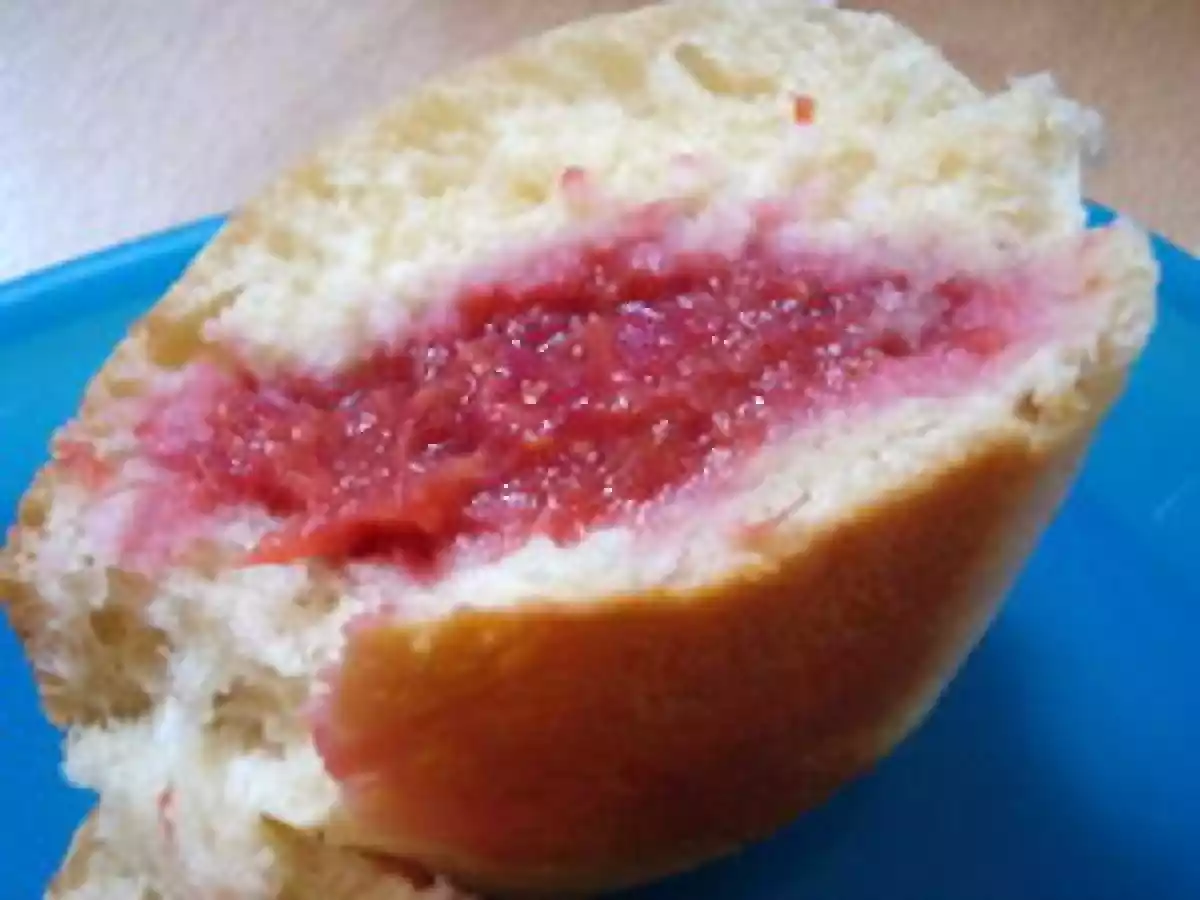 Beignets framboise rhubarbe au four