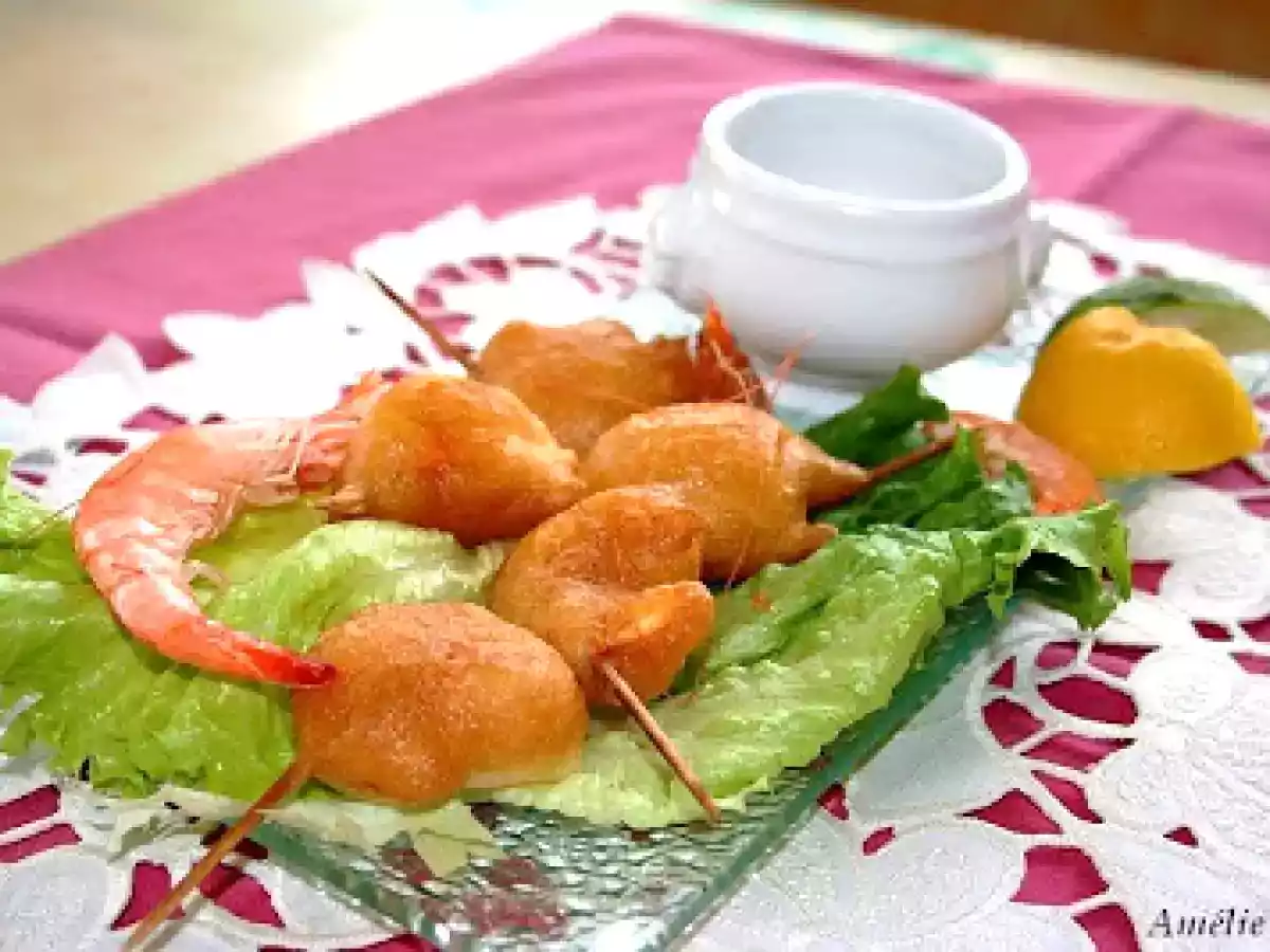 Beignets soufflés de crevettes