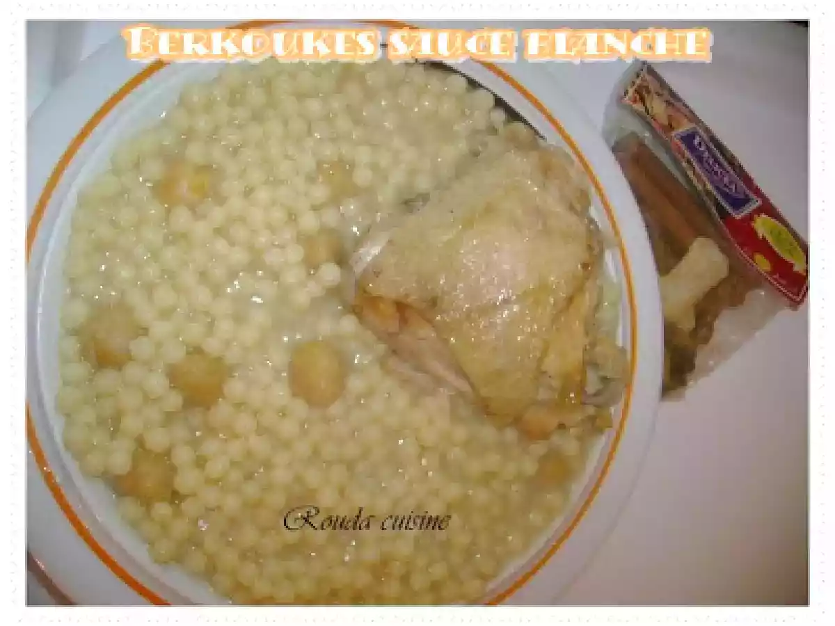 Berkoukes sauce blanche