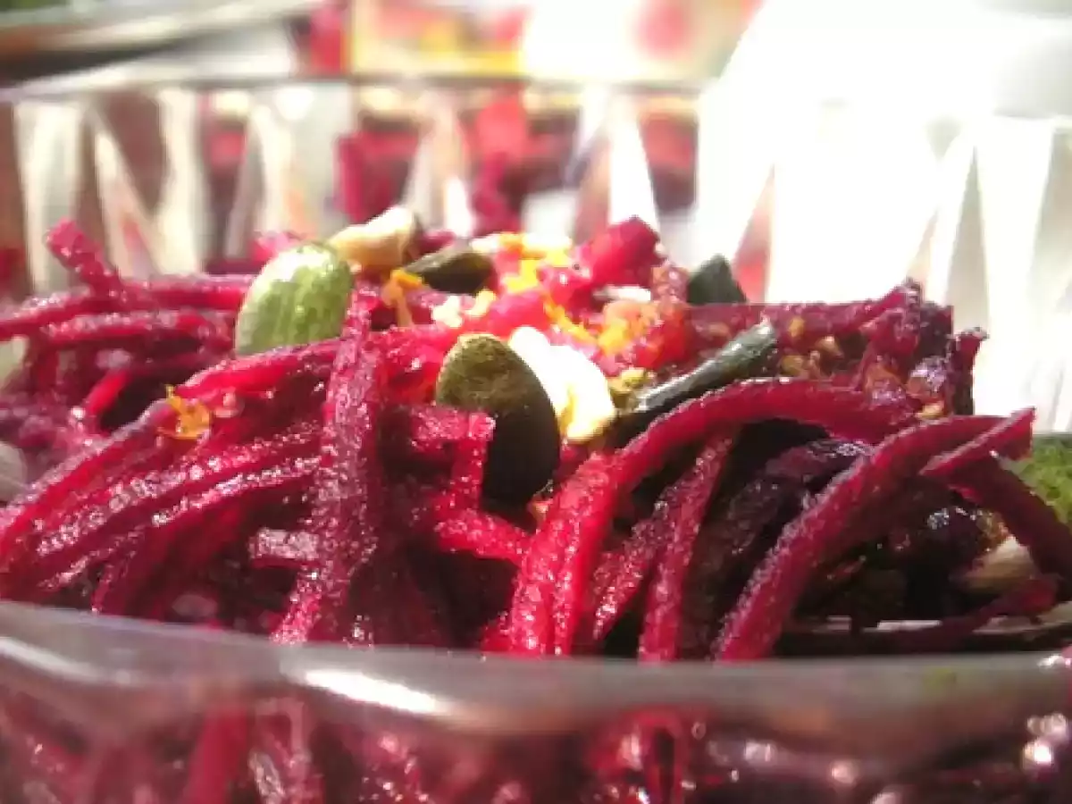 Bête rave et vinaigrette à l'orange