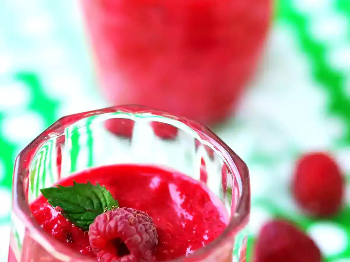 Betterave et framboise en verrine