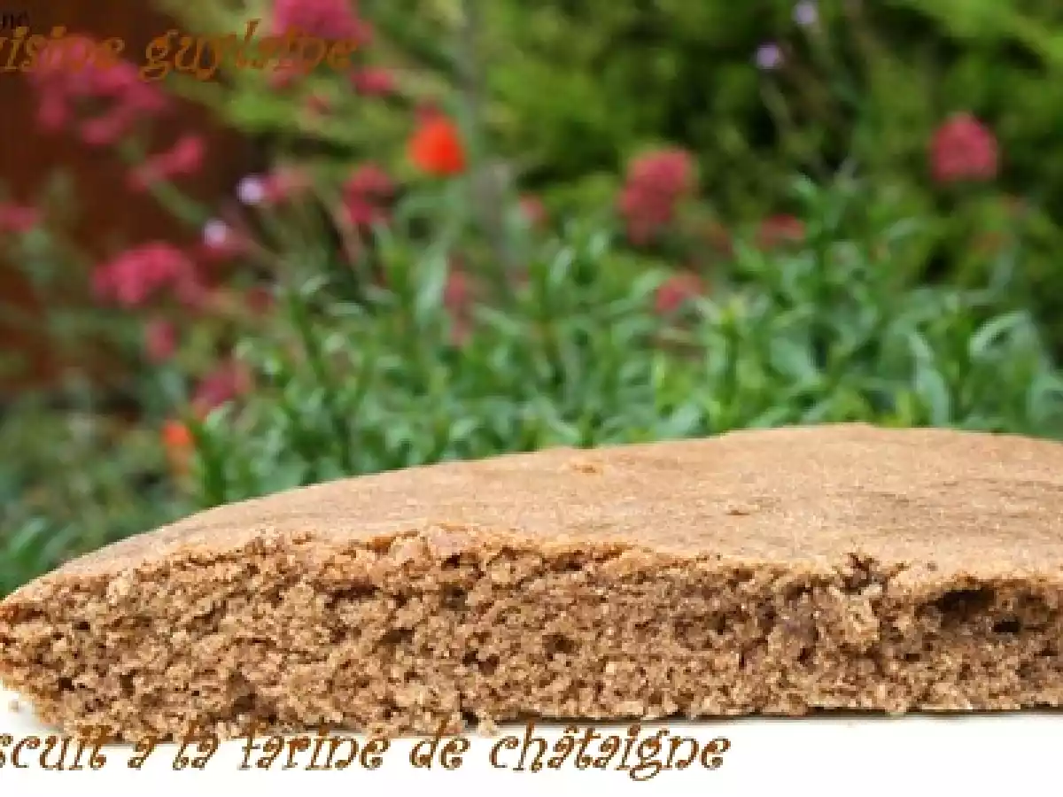 Biscuit à la farine de châtaigne, un délice !