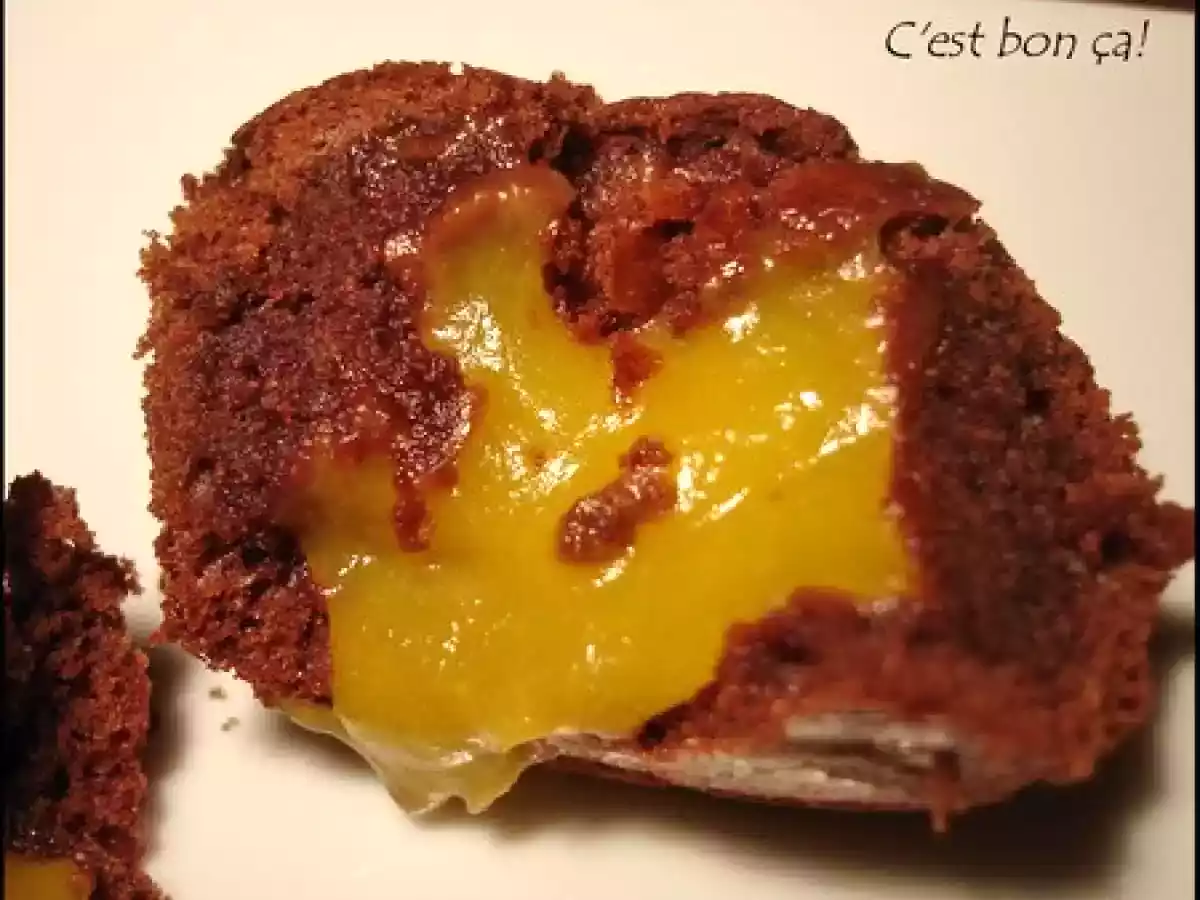 Biscuit au chocolat, coeur coulant à la mangue - photo 3