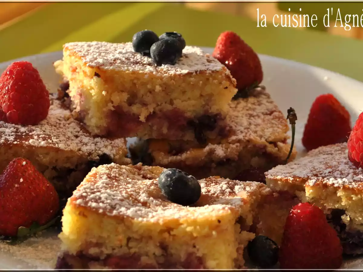 Biscuit aux 4 fruits rouges
