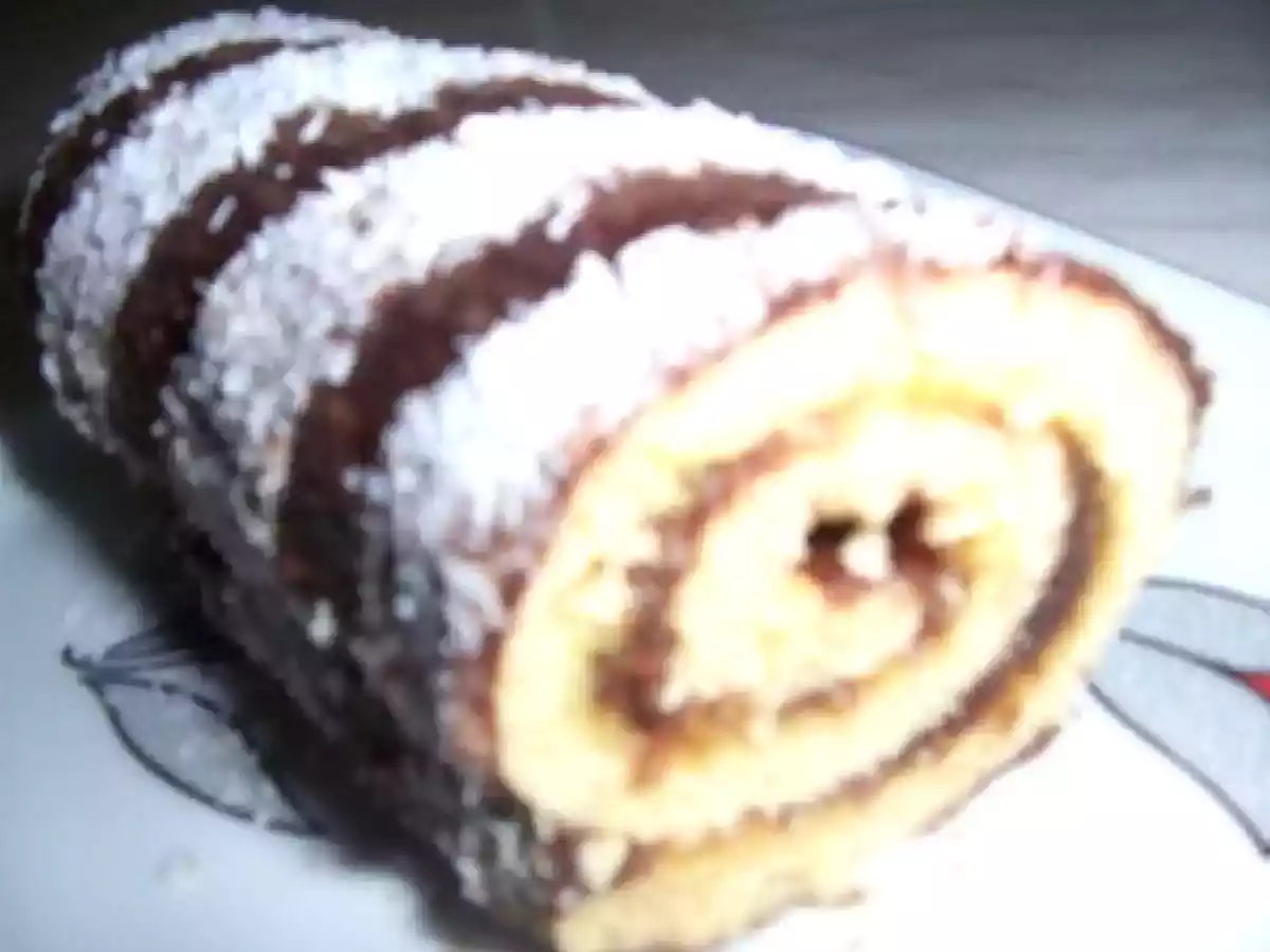 Biscuit roulé au chocolat