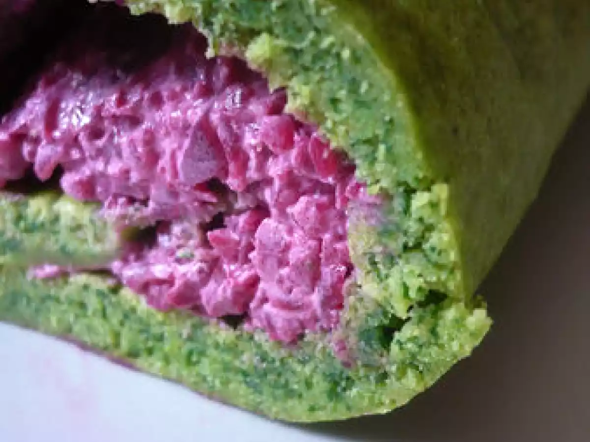 Biscuit roulé aux épinards et betterave - photo 2