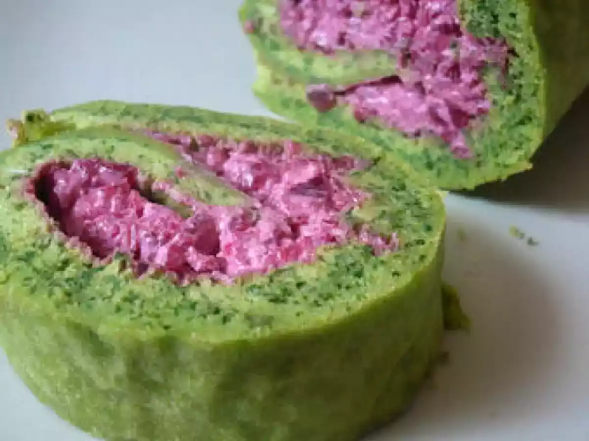 Biscuit roulé aux épinards et betterave - photo 3