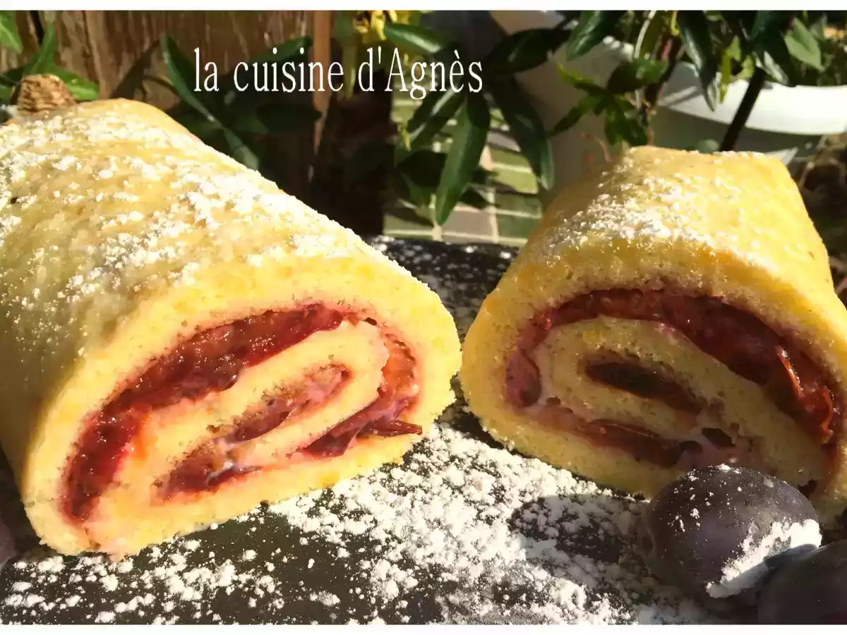 Biscuit roulé aux quetsches