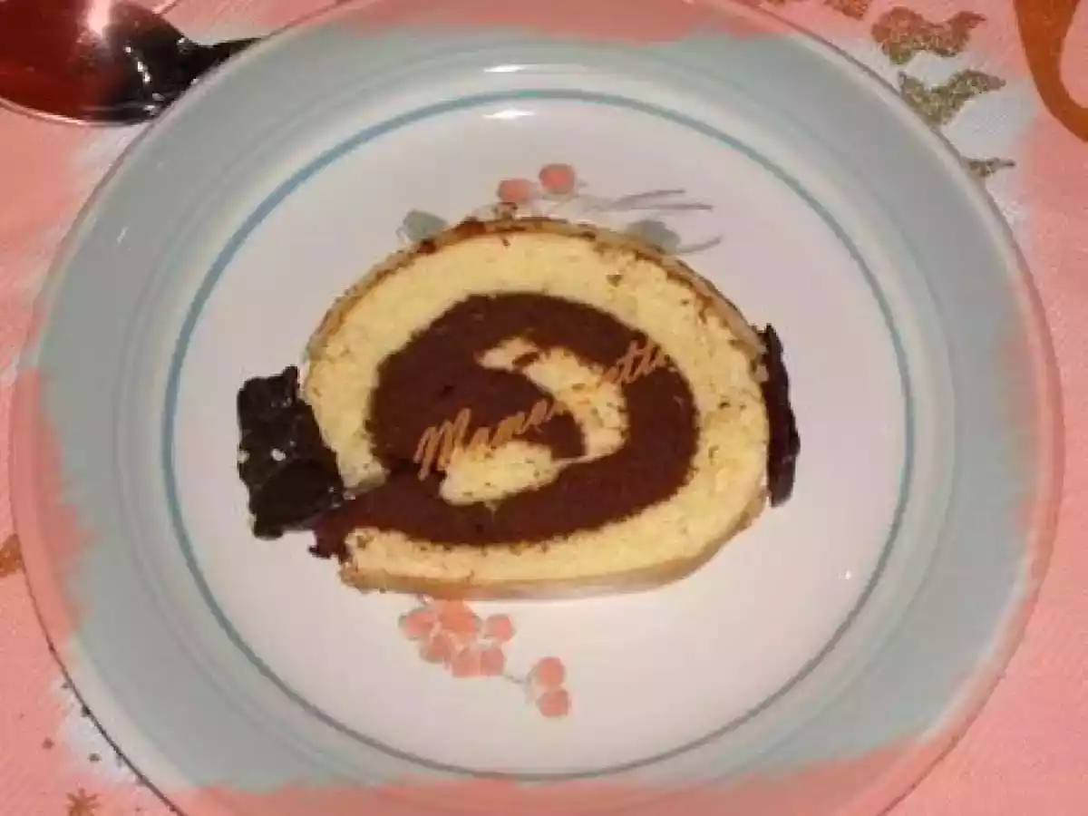 Biscuit roulé marron chocolat