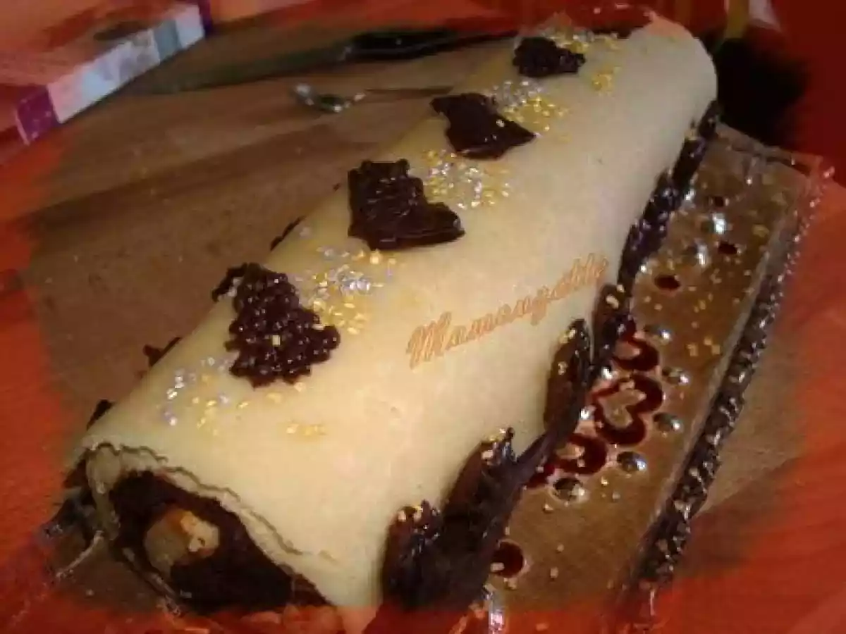 Biscuit roulé marron chocolat - photo 2