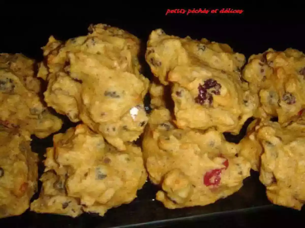 Biscuits à la citrouille, aux canneberges, aux raisins et au noix - photo 2