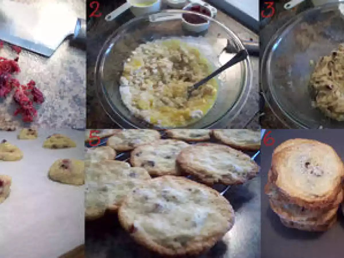 Biscuits à la pâte d'amande et aux canneberges SANS GLUTEN - photo 2