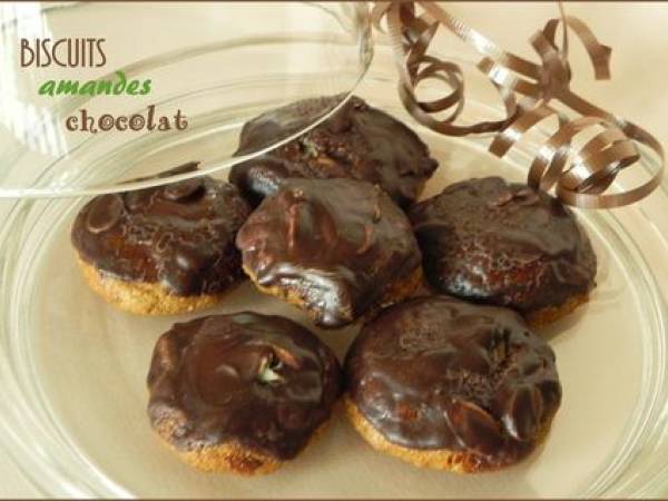 Biscuits au beurre d'amandes et au chocolat, sans gluten et sans lactose